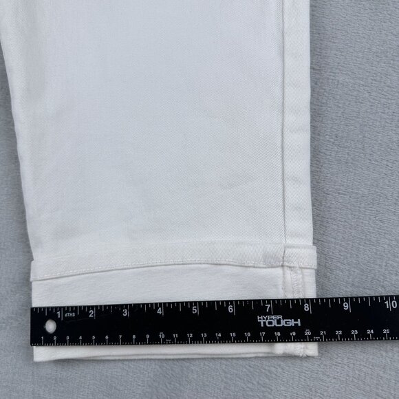 Gloria Vanderbilt Amanda Capri Jeans Women Size 12 Ultra Stretch High Rise White - Picture 10 of 12